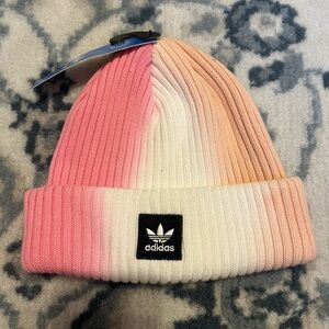 Adidas Pink and Orange Gradient Beanie Hat